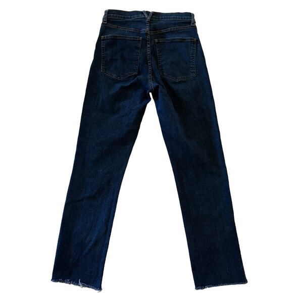 Veronica Beard Ryleigh Slim Straight High Rise Denim Jeans in Washed Oxf… - Picture 12 of 16